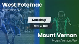 Matchup: West Potomac High vs. Mount Vernon  2016