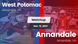 Matchup: West Potomac High vs. Annandale  2017