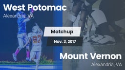 Matchup: West Potomac High vs. Mount Vernon   2017
