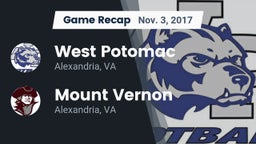 Recap: West Potomac  vs. Mount Vernon   2017