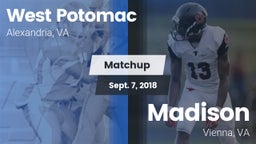 Matchup: West Potomac High vs. Madison  2018