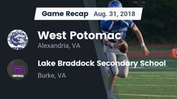 Recap: West Potomac  vs. Lake Braddock Secondary School 2018