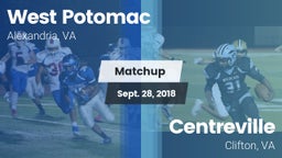 Matchup: West Potomac High vs. Centreville  2018