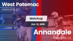 Matchup: West Potomac High vs. Annandale  2018