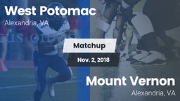 Matchup: West Potomac High vs. Mount Vernon   2018