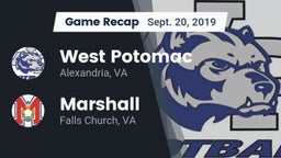 Recap: West Potomac  vs. Marshall  2019