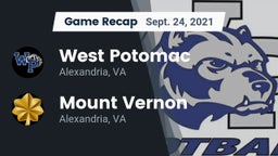 Recap: West Potomac  vs. Mount Vernon   2021