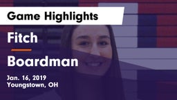 Fitch  vs Boardman  Game Highlights - Jan. 16, 2019