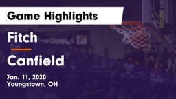 Fitch  vs Canfield  Game Highlights - Jan. 11, 2020