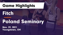 Fitch  vs Poland Seminary  Game Highlights - Nov. 29, 2021