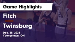 Fitch  vs Twinsburg  Game Highlights - Dec. 29, 2021