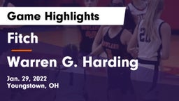 Fitch  vs Warren G. Harding  Game Highlights - Jan. 29, 2022
