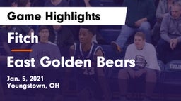Fitch  vs East  Golden Bears Game Highlights - Jan. 5, 2021