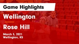 Wellington  vs Rose Hill  Game Highlights - March 3, 2021