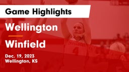 Wellington  vs Winfield  Game Highlights - Dec. 19, 2023