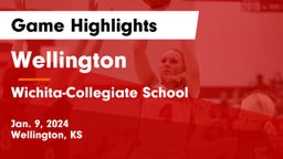 Wellington  vs Wichita-Collegiate School  Game Highlights - Jan. 9, 2024