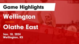 Wellington  vs Olathe East  Game Highlights - Jan. 18, 2024