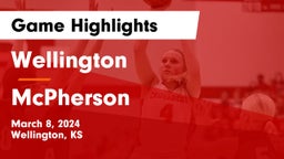 Wellington  vs McPherson  Game Highlights - March 8, 2024