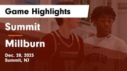 Summit  vs Millburn  Game Highlights - Dec. 28, 2023