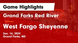 Grand Forks Red River  vs West Fargo Sheyenne  Game Highlights - Jan. 16, 2024