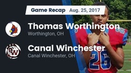 Recap: Thomas Worthington  vs. Canal Winchester  2017