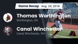 Recap: Thomas Worthington  vs. Canal Winchester  2018