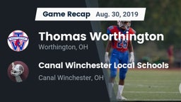 Recap: Thomas Worthington  vs. Canal Winchester Local Schools 2019