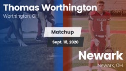 Matchup: Thomas Worthington vs. Newark  2020