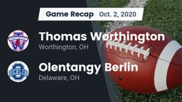 Recap: Thomas Worthington  vs. Olentangy Berlin  2020