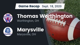 Recap: Thomas Worthington  vs. Marysville  2020