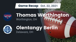Recap: Thomas Worthington  vs. Olentangy Berlin  2021