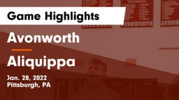 Avonworth  vs Aliquippa  Game Highlights - Jan. 28, 2022