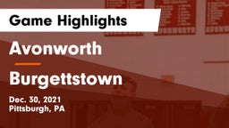 Avonworth  vs Burgettstown  Game Highlights - Dec. 30, 2021