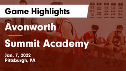 Avonworth  vs Summit Academy Game Highlights - Jan. 7, 2022