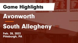 Avonworth  vs South Allegheny  Game Highlights - Feb. 28, 2022