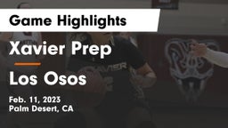 Xavier Prep  vs Los Osos  Game Highlights - Feb. 11, 2023