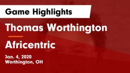 Thomas Worthington  vs Africentric  Game Highlights - Jan. 4, 2020