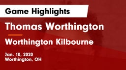 Thomas Worthington  vs Worthington Kilbourne  Game Highlights - Jan. 10, 2020