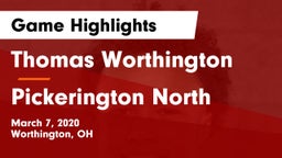 Thomas Worthington  vs Pickerington North  Game Highlights - March 7, 2020