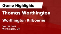 Thomas Worthington  vs Worthington Kilbourne  Game Highlights - Jan. 30, 2021