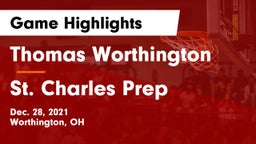 Thomas Worthington  vs St. Charles Prep Game Highlights - Dec. 28, 2021