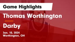 Thomas Worthington  vs Darby  Game Highlights - Jan. 10, 2024