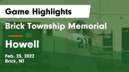 Brick Township Memorial  vs Howell  Game Highlights - Feb. 25, 2022