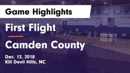 First Flight  vs Camden County  Game Highlights - Dec. 12, 2018