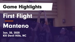 First Flight  vs Manteno  Game Highlights - Jan. 30, 2020