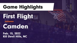 First Flight  vs Camden Game Highlights - Feb. 15, 2022