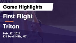 First Flight  vs Triton  Game Highlights - Feb. 27, 2024