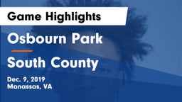 Osbourn Park  vs South County  Game Highlights - Dec. 9, 2019