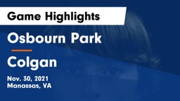 Osbourn Park  vs Colgan  Game Highlights - Nov. 30, 2021