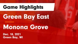Green Bay East  vs Monona Grove  Game Highlights - Dec. 18, 2021